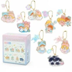 SANRIO Little Twin Stars Keychain Secret Box :Fluffy Fancy