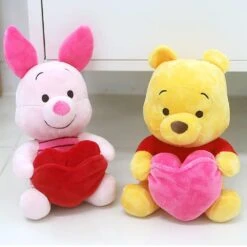 Disney Winnie The Pooh & Piglet Heart 10" Plush -Hello Discount Store medium 08dca57f e42e 4212 b210 d84660c09853