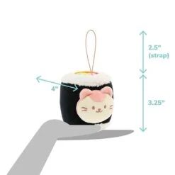 Anirollz Nori Maki Roll Kittiroll 4” Plush Keychain -Hello Discount Store medium 092ccc61 e588 48f7 ba81 ae6a524bd0fd