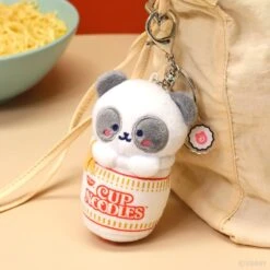 Anirollz X Cup Noodles Pandaroll Plush Charm