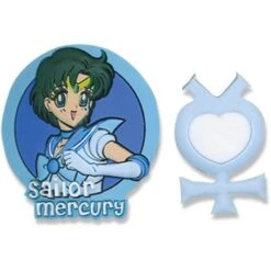 [2-in-1] Sailor Moon Pin Set : Sailor Mercury
