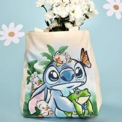 Loungefly X Stitch Springtime Daisy Canvas Tote Bag -Hello Discount Store medium 2d74ee41 283b 44bc ac0f f065a1053f95
