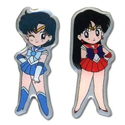 [2-in-1] Sailor Moon Pin Set : Mercury & Mars