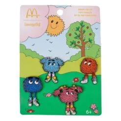 Loungefly X McDonald’s Vintage Fry Kids Triple 4pcs Pin Set