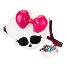 Loungefly X Monster High Skullette Figural Crossbody Bag With Coin Bag