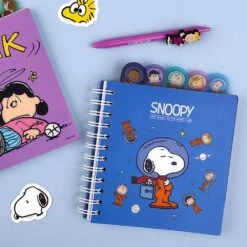 Peanuts Snoopy Space 4-Tab Index Notebook