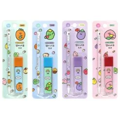 [2-in-1] Carrot Friends 2B Mechanical Pencil With Sharpener Top Set (Random)