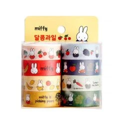 [8-in-1] Miffy Sweet Fruity Masking Tape Set