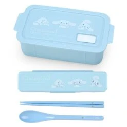 SANRIO Cinnamoroll Bento Box & Chopsticks & Spoon With Case Set