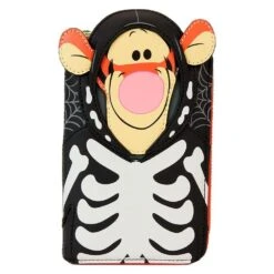 Loungefly X Winnie The Pooh Skeleton Tigger Cosplay Glow Zip Around Wallet