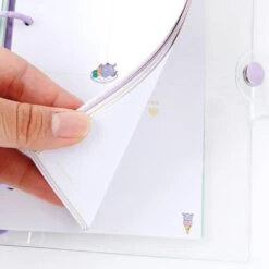 SANRIO Kuromi 6 Ring Planner With Charm -Hello Discount Store medium 643df424 1749 40b1 8cec 8e60a2d77a92