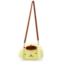 SANRIO Pompompurin Smile Plush Crossbody Bag
