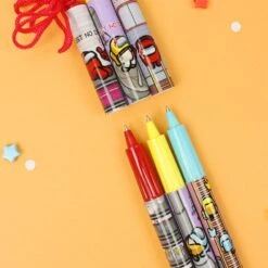 [3-in-1] Among Us Clip Cap Necklace Ballpoint Pen Set -Hello Discount Store medium 6a55ccae 2f72 4729 a85a 55953809680a