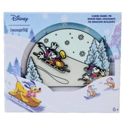 Loungefly X Mickey & Friends Winter Wonderland 3" Collector Box Sliding Pin