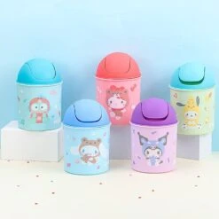 Sanrio Pochacco Desk Trash Bin W/ Swing Lid -Hello Discount Store medium 7382412a 12ec 4e65 9285 f7c983f1beb3