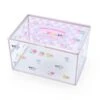 Sanrio Characters Storage Clear Box :Pastel Check