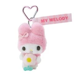 SANRIO My Melody Plush Mascot Keychain :Pastel Check