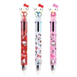 SanrioHello Kitty 0.7mm 6-Color Pen W/Hello Kitty Figure