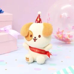 Anirollz Happy Birthday Puppiroll Small Sitting Plush