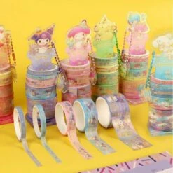 [Random] Sanrio Twinkle Masking Tape & Holder Set