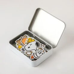 Peanuts Snoopy Tin Case Sticker Set -Hello Discount Store medium 9b68f995 aab2 4bcf bd45 4dba37d27248