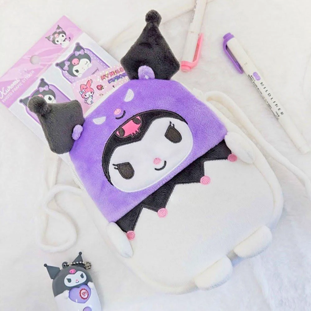 Sanrio Kuromi Bestie Plush Crossbody Bag Sanrio Kuromi Bestie Plush Crossbody Bag -Hello Discount Store medium 9eb3f6f1 4b33 4591 916c 1fb6086923cf