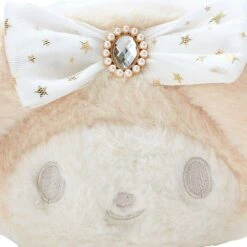 SANRIO My Melody Fluffy Plush Clutch: White Gold -Hello Discount Store medium a1334de8 e0ce 4c55 b0fe f2dfa4ee137b