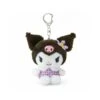 SANRIO Kuromi Plush Mascot Keychain :Flower