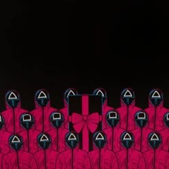 Loungefly X Squid Game Piggy Bank Masked Men Glow Mini Backpack -Hello Discount Store medium a89d4086 e765 4193 a45d d25765d9aefd