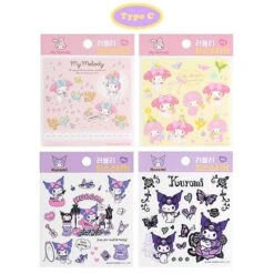 [4-in-1] Sanrio My Melody X Kuromi Sticker Sheets Set : Lovely -Hello Discount Store medium b01d46d3 f2dd 4b7f 825b 5ed770d0b73e