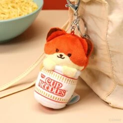 Anirollz X Cup Noodles Foxiroll Plush Charm
