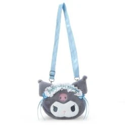 SANRIO Kuromi Plush Crossbody Bag :Blue Angel