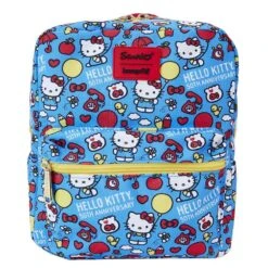 Loungefly X Sanrio Hello Kitty 50th Anniversary All-Over Print Nylon Square Mini Backpack