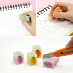 [3-in-1] Gummy Carrots Center Eraser Set -Hello Discount Store medium c6fbb4cd b31d 4f56 bce9 97c112ebb3f0