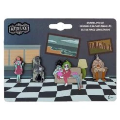 Loungefly X Beetlejuice Waiting Room 4-Piece Pin Set