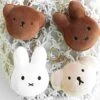 Miffy Face Mascot Plush Keychain