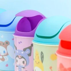 Sanrio Pochacco Desk Trash Bin W/ Swing Lid -Hello Discount Store medium d0824012 f3ba 478f 830e f6f828996a25