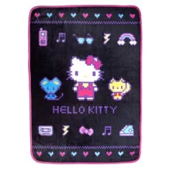 SANRIO Hello Kitty Pixel Blanket