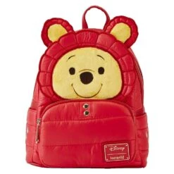 Loungefly X Winnie The Pooh Rainy Day Puffer Jacket Cosplay Mini Backpack