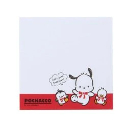 Sanrio Pochacco Red Memo Pad With Tin Case :35th Anniversary -Hello Discount Store medium f8ceac2a 2db0 4c55 afdb bba49803a9b7